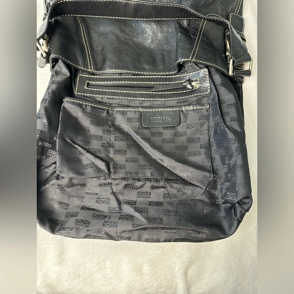 Michael Kors Black Leather Shoulder Bag